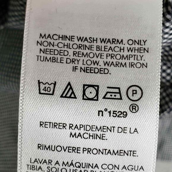 Polo Ralph Lauren Oxford Shirt Mens Size L Black Gingham Plaid LS Button Down - Picture 8 of 10